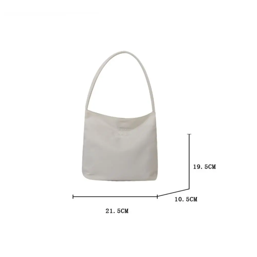 sac à main sous les bras avec lettres brodées pour femme, sac à main de grande capacité, sacs fourre tout initiés