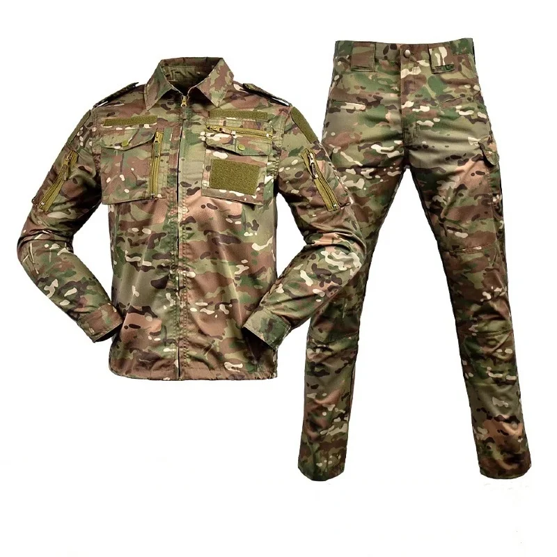 combinaison tactique multi poches, uniforme de camouflage, vêtements de travail, hauts et pantalons, ensembles d'entraînement, combinaisons ghillie de combat, vêtements de chasse en plein air