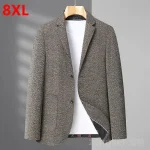 Veste de costume pour hommes, taille Extra-large, printemps-automne, business, grande taille, ample, hauts décontractés, blazer pour hommes 8XL 7XL 6XL