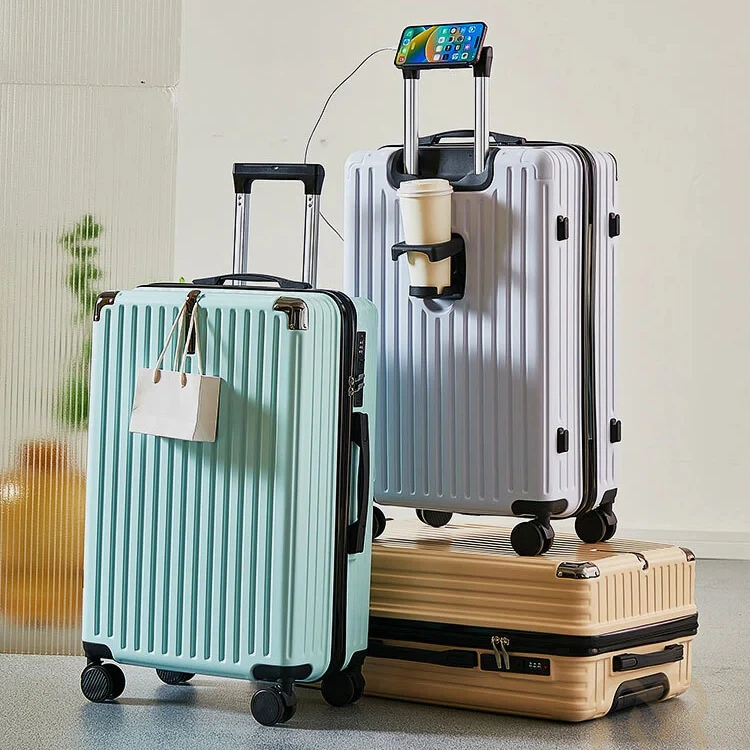 Sac de voyage pour bagages à la mode, valise à bagages de 20/24 pouces, valise à serrure combinée Sac de voyage pour bagages à la mode, valise à bagages de 20/24 pouces, valise à serrure combinée