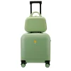 ensemble de valise à roulettes universelle pour femme, valise de voyage, bagage 18 amaran, matériau super compressif, abs, pc