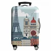 housse de protection élastique pour bagages, combinaison à fermeture éclair pour carte du monde, pour sac de 18 à 32 pouces, housse de valise, housse de chariot, accessoires de voyage