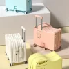 valise à monter pour enfants 22/24 pouces abs + pc roues silencieuses 80kg charge porte gobelet bagage de voyage