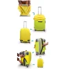 housse de protection pour valise de voyage, boîtier de chariot, housse anti poussière pour bagages de voyage, accessoires de voyage, organisateur d'emballage multicolore