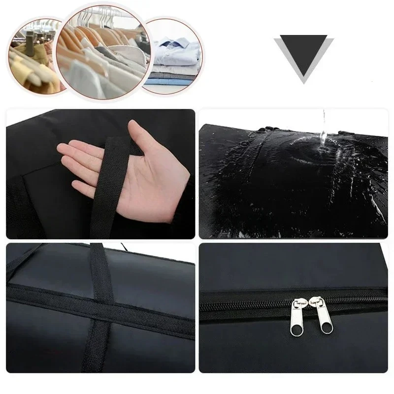 grands sacs à bagages mobiles étanches 80/100/120/180l, sacs en tissu polyester oxford, sac de rangement lourd de qualité supérieure, voyage