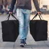 Sacs à bagages mobiles imperméables Extra larges, couleur unie, sac d&rsquo;organisation de vêtements de grande capacité, outil d&rsquo;organisation de rangement à domicile
