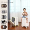 mise à jour du bagage multifonctionnel pour les enfants peuvent s'asseoir et monter 22 enfants, bagage à ouverture frontale, valise de voyage parent enfant