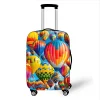 housse de protection pour valise à motif de ballons d'air chaud, housse étanche à la poussière, boîte à tige de traction unisexe, housse de protection élastique pour bagages