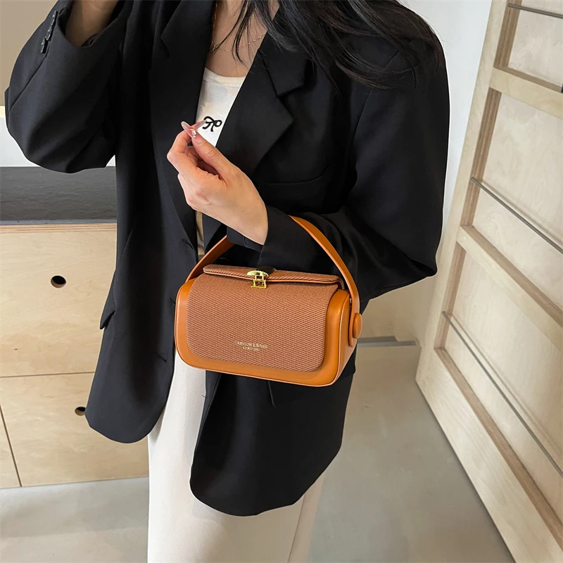 sac à main carré design pour femme, sac fourre tout sous les bras, sac à main de travail élégant, étui à bombes compiedmont, sac à bandoulière, cadeau leon, nouveau, luxe