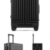 2024 capacité ensembles de bagages durables 100% valise en aluminium roues femmes fille hommes cabine bagage à main voyage d'embarquement 20/24/26/28