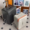 nouveau compartiment à bagages à ouverture latérale de 24 pouces avec roues surdimensionnées et valise d'embarquement de 20 pouces, valise de voyage de grande capacité