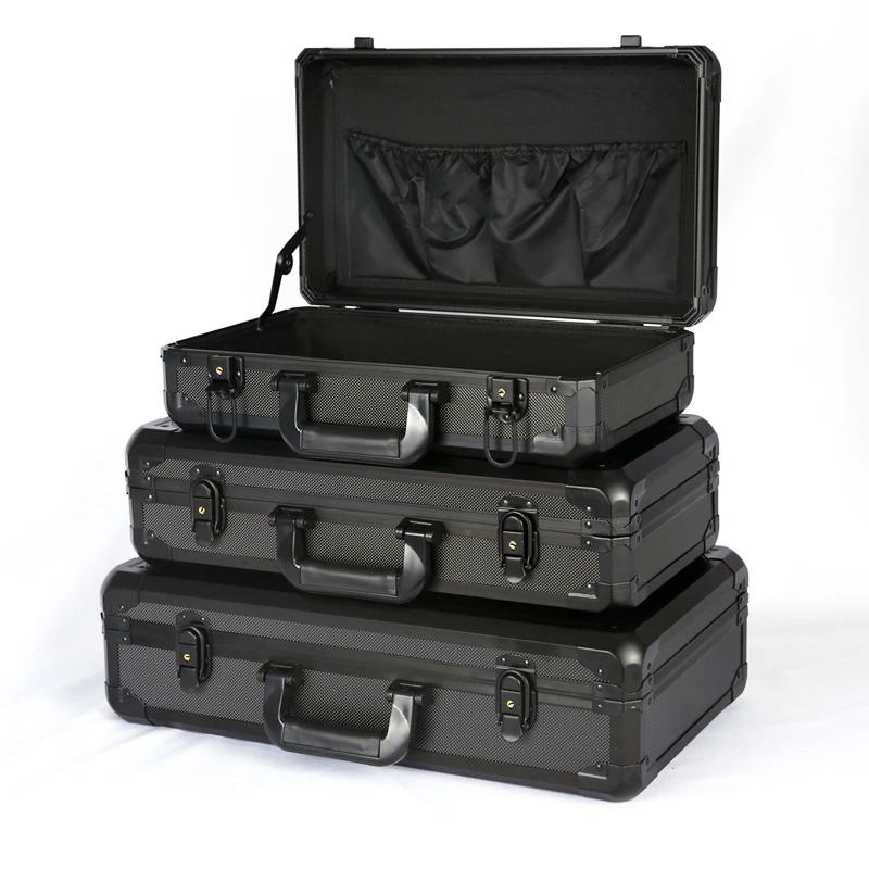 boîte à outils portable en aluminium avec roulettes, valise multifonctionnelle, longue boîte à outils oller, équipement de sécurité