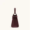 jw pei grand sac à main carré à bandoulière pour femme, sac haut de gamme, elise designer fashion, bordeaux, nouveau, 2025