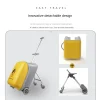 les bagages pour enfants peuvent s'asseoir et monter valise bébé garçons filles marche bébé boîte jaune paresseux homme chariot boîte valise pour enfants sur roue