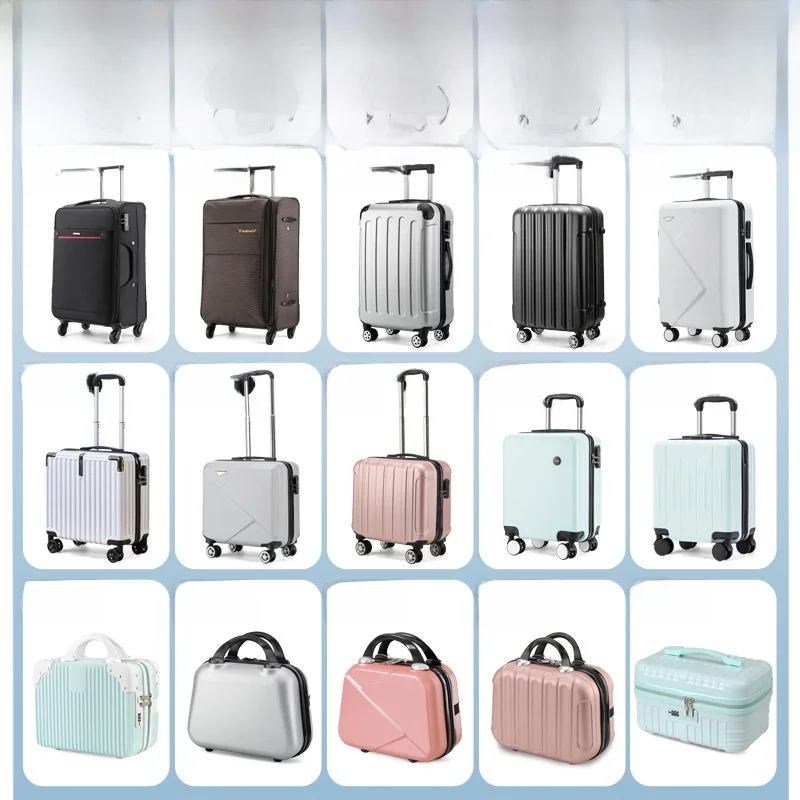 vente chaude de la saison nouvelle valise de voyage de grande capacité esthétique haute couverture d'ouverture avant pour hommes et femmes 20 pouces 24 inc...