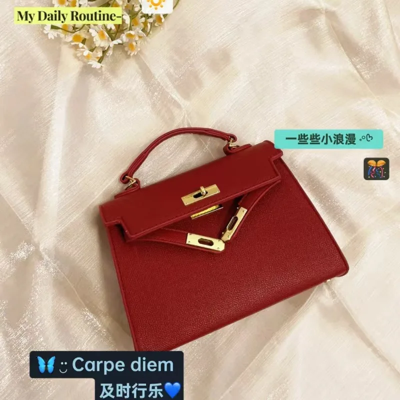 sac messager en cuir élégant pour dames, sac à main à bandoulière de luxe de styliste, fourre tout classique de marque populaire