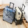 sac de voyage pour bagages, valise à bagages de 20/24 pouces, valise à serrure à combinaison