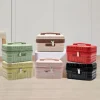 mini valise de voyage de 14 pouces, boîte à cosmétiques rétro légère, organisateur de bagages à main portables, étui de maquillage, petite boîte à mot de passe