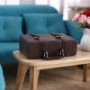 bagage en cuir de poupée miniature échelle 1:12, valise vintage, accessoires cadeau