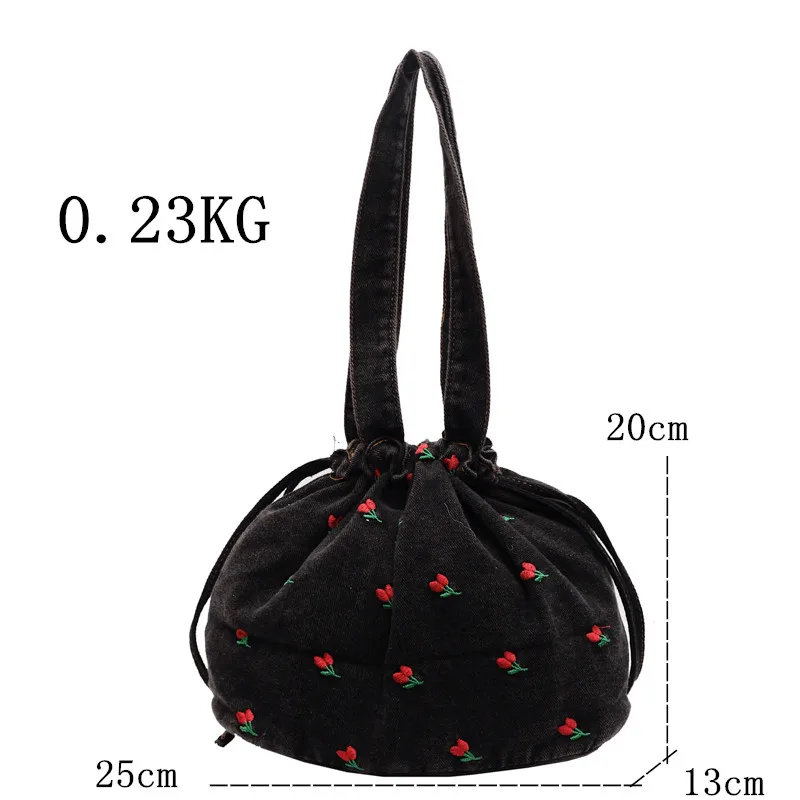 sac à main en denim de grande capacité, sac à bandoulière de styliste de mode pour voyage shopping, sacs sous les bras de haute qualité et durable