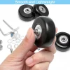 roues de bagages de remplacement pour valise, patins à roulettes, réparation de bagages, degré d'usure silays euse, 50x18mm
