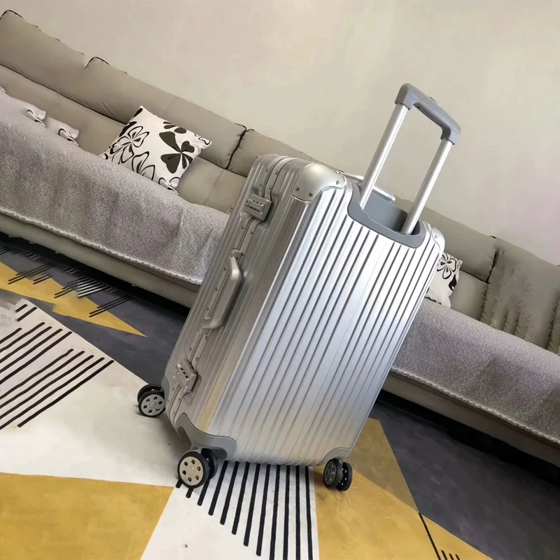 20/24/29 pouces nouvelle valise cadre en aluminium bagage roulant valise cabine à main matériel pc valise de voyage douane serrure tsa