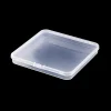 boîte de rangement d'emballage carrée portable, boîte en plastique durable pour petits articles, organisateur d'articles divers, conteneur transparent de perles de bijoux