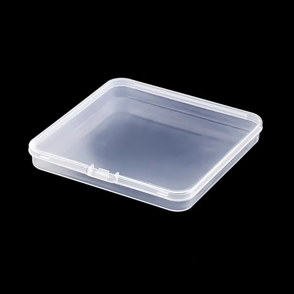 boîte de rangement d'emballage carrée portable, boîte en plastique durable pour petits articles, organisateur d'articles divers, conteneur transparent de perles de bijoux