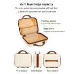 Sac de boîte à cosmétiques Portable de grande capacité, sac de rangement de cosmétiques souple et étanche, sac de lavage résistant à l&rsquo;humidité, valise pour voyage à domicile