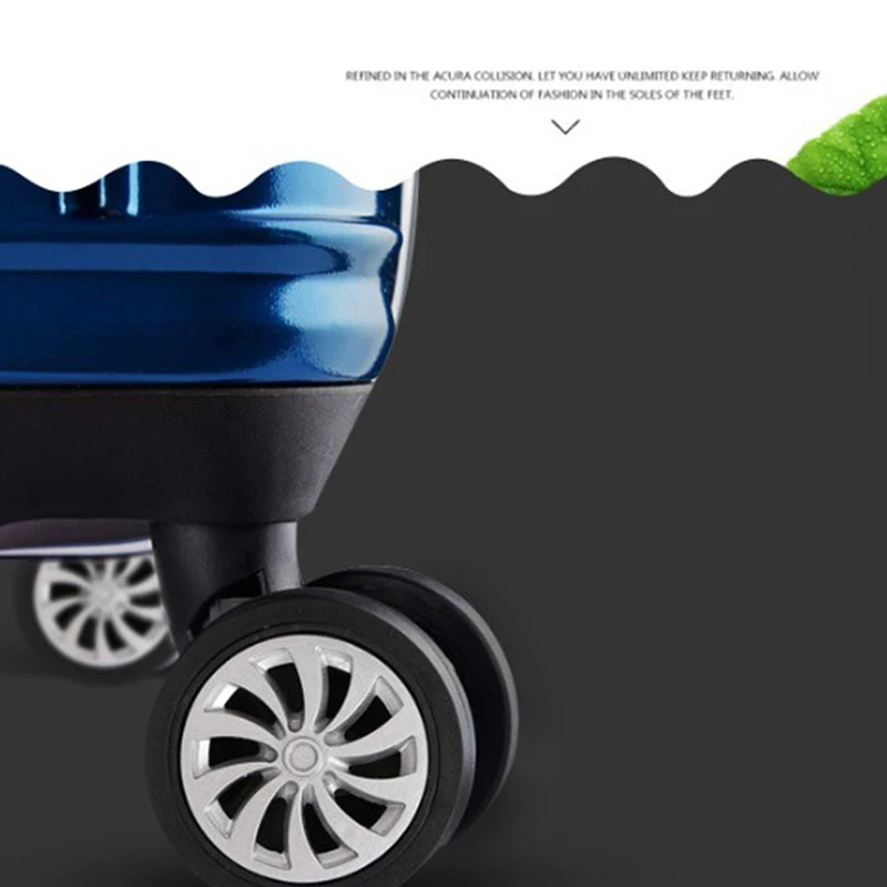 roue à bagages universelle pour valise, 4 pièces, roues pivotantes à 360 degrés, outils de roue de chariot