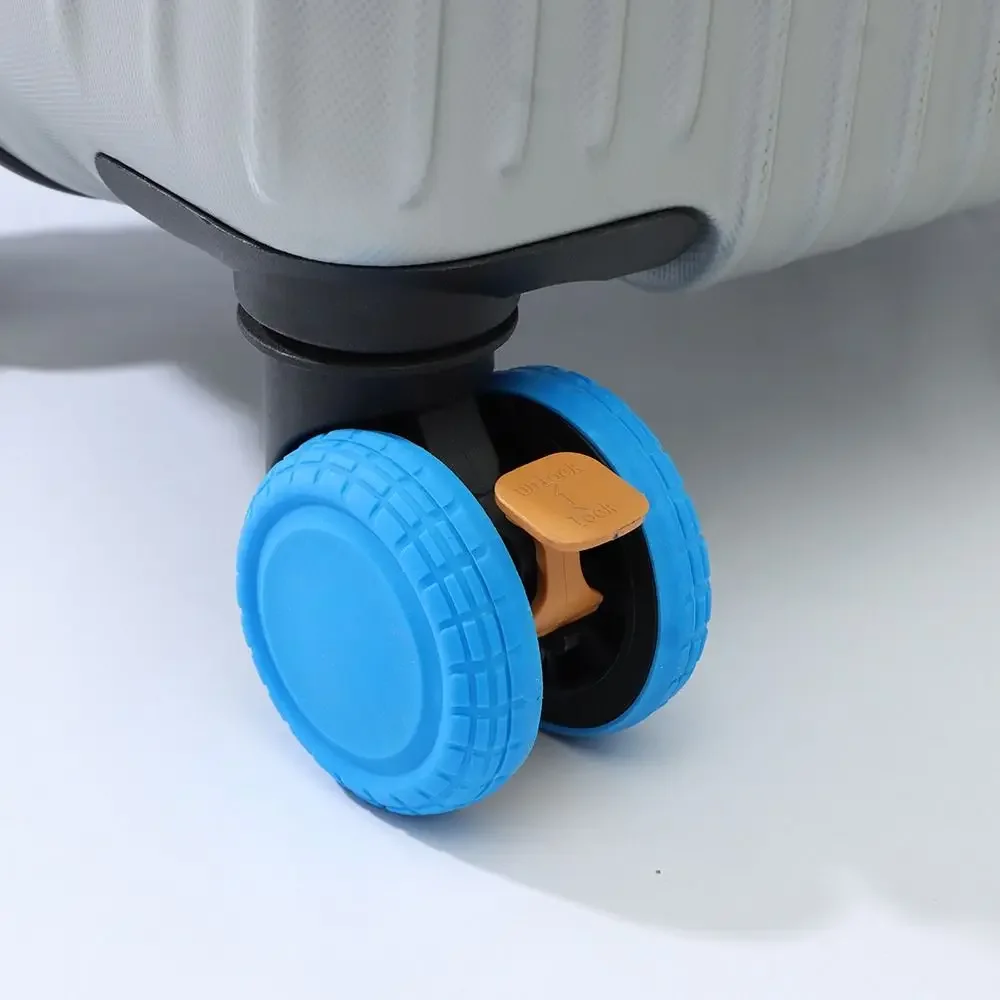 protecteur de roues de bagages en silicone, réduit l'usure des roues, pièces de valise, axes, housse de protection des roues de valise