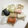 nouveaux sacs à main de mode pour femmes rétro couleur unie en cuir pu épaule sous les bras sac décontracté femmes sacs à main sac de créateur pour les femmes