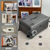 nouveau compartiment à bagages à ouverture latérale de 24 pouces avec roues surdimensionnées et valise d'embarquement de 20 pouces, valise de voyage de grande capacité