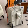 nouveau compartiment à bagages à ouverture latérale de 24 pouces avec roues surdimensionnées et valise d'embarquement de 20 pouces, valise de voyage de grande capacité