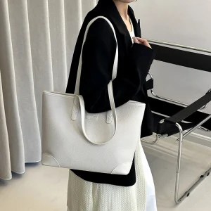 Sac à main en cuir pour femmes, fourre-tout de luxe classique de styliste, fourre-tout élégant pour un usage quotidien Chic