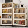 armoire de rangement pliante multifonction de 45/55/65cm de longueur, armoire pour articles divers, casier de garde robe anti poussière de grande capacité