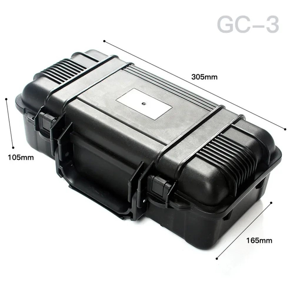 grande boîte à outils rigide étanche avec mousse personnalisée, stockage sûr, boîte à outils antichoc, mousse haute densité
