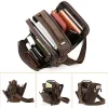 nouveau cuir véritable hommes vintage sacs à main petit rabat hommes sac à bandoulière décontracté bureau sacs de messager mode sac à bandoulière