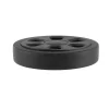 a19f 60mm x 12mm roues à bagages remplacement résistant à l'usure protection de l'environnement roues de valise en polyuréthane noir 2 paires