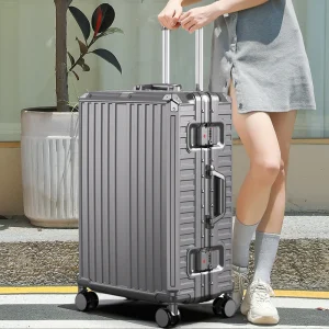 Porte-valise de grande capacité, cadre en aluminium de 28 pouces, boîtier de chariot épais, combinaison de bagages d’affaires, serrure TSA Porte-valise de grande capacité, cadre en aluminium de 28 pouces, boîtier de chariot épais, combinaison de bagages d’affaires, serrure TSA