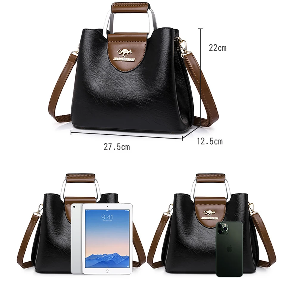 sac à main de luxe de styliste pour femmes, sacoche en cuir huilé de marque, fourre tout à bandoulière, petit sac à la mode, 2024