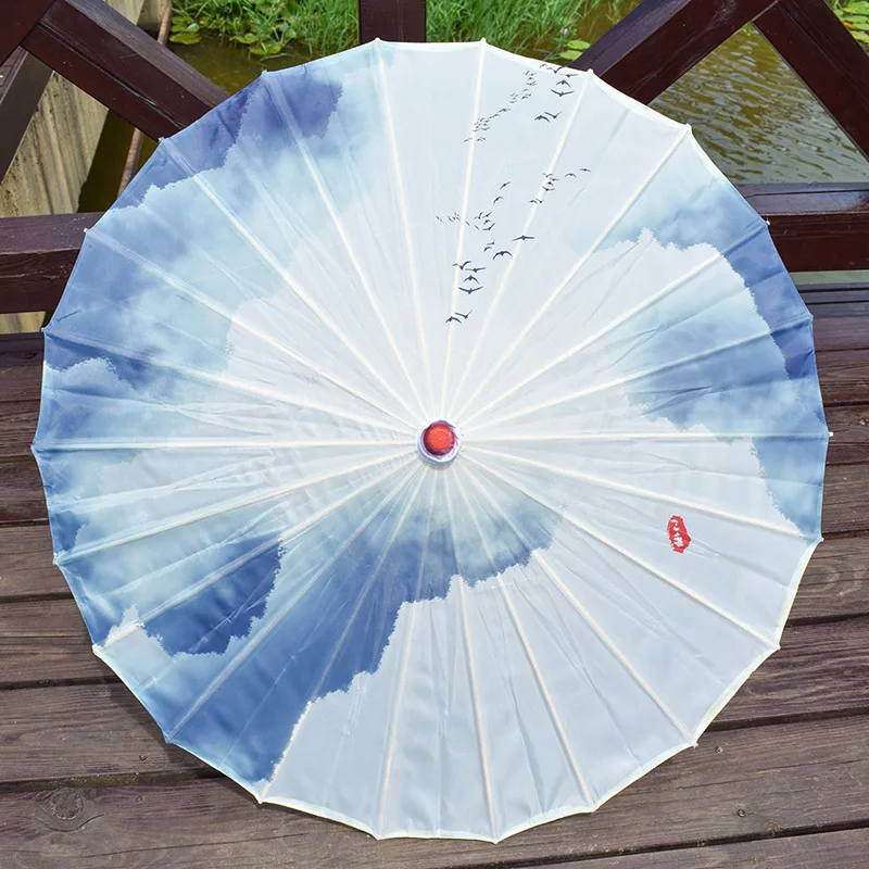 parapluies en papier huilé, costume de prairie, hanfu injgrill, parasol de plafond, ombrage décoratif, 70cm
