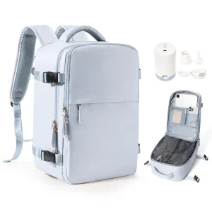 Easyjet sac de cabine 45x36x20 sac à dos de voyage grand sac à dos pour ordinateur portable, sac à dos sous vide bagage à main avec système d&rsquo;aspiration sac à dos Airbag