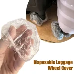 50-200 pièces housses de roue de bagage valise de voyage protecteur de roue anti-poussière protecteurs de valise accessoires de étui de voyage durables