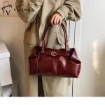 Sac à main Hobo en cuir PU, sac à bandoulière ample rétro à poignée supérieure, grands sacs de travail pour femmes, travail, Shopping, voyage