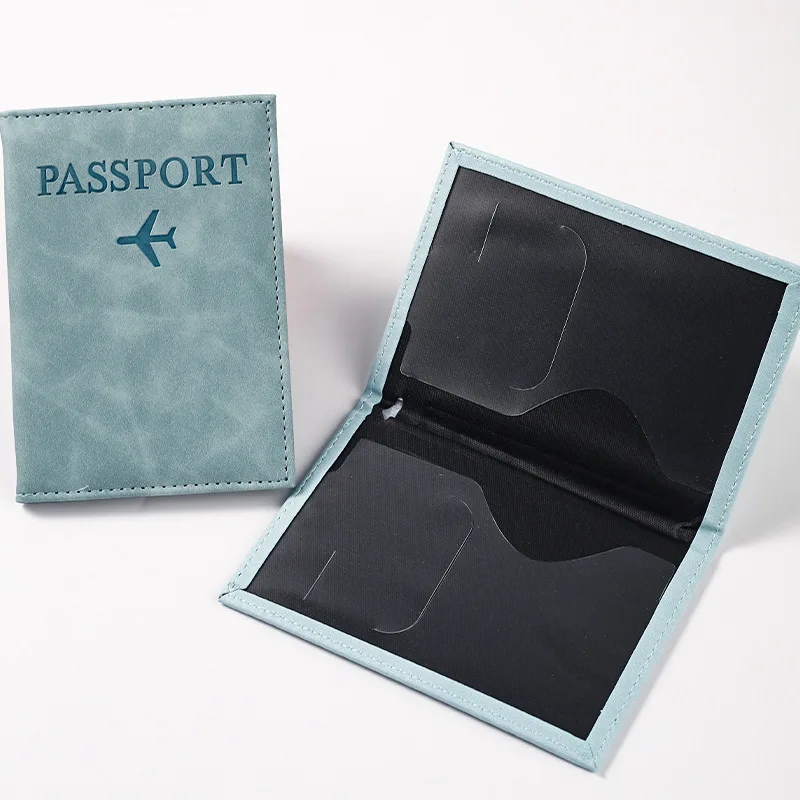 Étui de couverture de passeport d'avion pour femmes et hommes, étui de passeport de voyage, mignon portefeuille de passeport, porte monnaie pour fille
