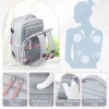 sac à dos de voyage sous vide avec pompe (cabine easyjet) sac à main d'avion pour ordinateur portable 15,6" étanche unisexe hommes femmes bagage de cabine