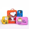 nouveau snoopy mignon dessin animé voyage sac de rangement 4 pièces ensemble valise vêtements chaussures grande capacité organisateur sac pour sortir