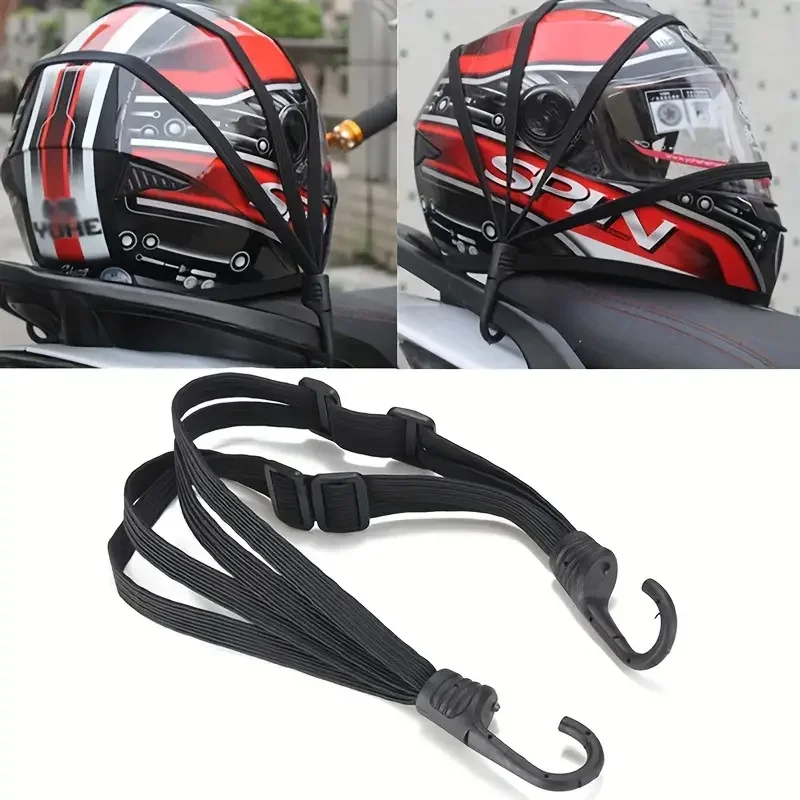 Valise élastique pour moto, 1 pièce, avec crochet de sécurité, casque polyvalent, équipement de Transport en maille, Durable et élégante pour les voyages quotidiens Valise élastique pour moto, 1 pièce, avec crochet de sécurité, casque polyvalent, équipement de Transport en maille, Durable et élégante pour les voyages quotidiens