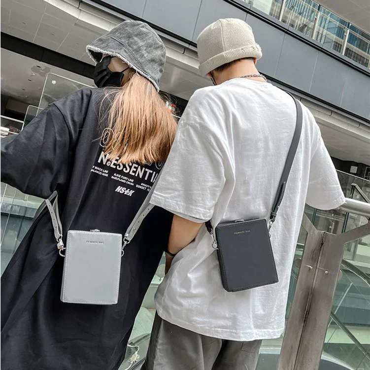petit sac carré de luxe de styliste, valise décontractée en forme de sac à bandoulière pour hommes, sacoche en cuir pu, sacs à main